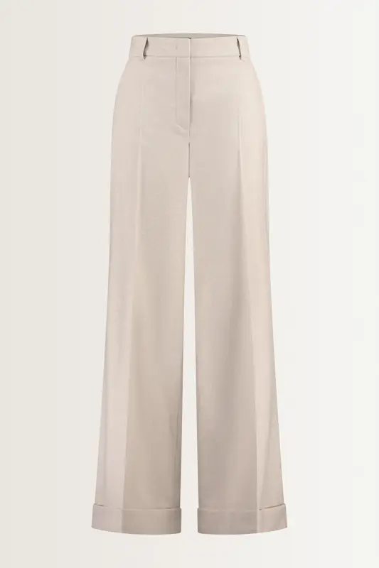 Pantalon van flanellen stretchmix