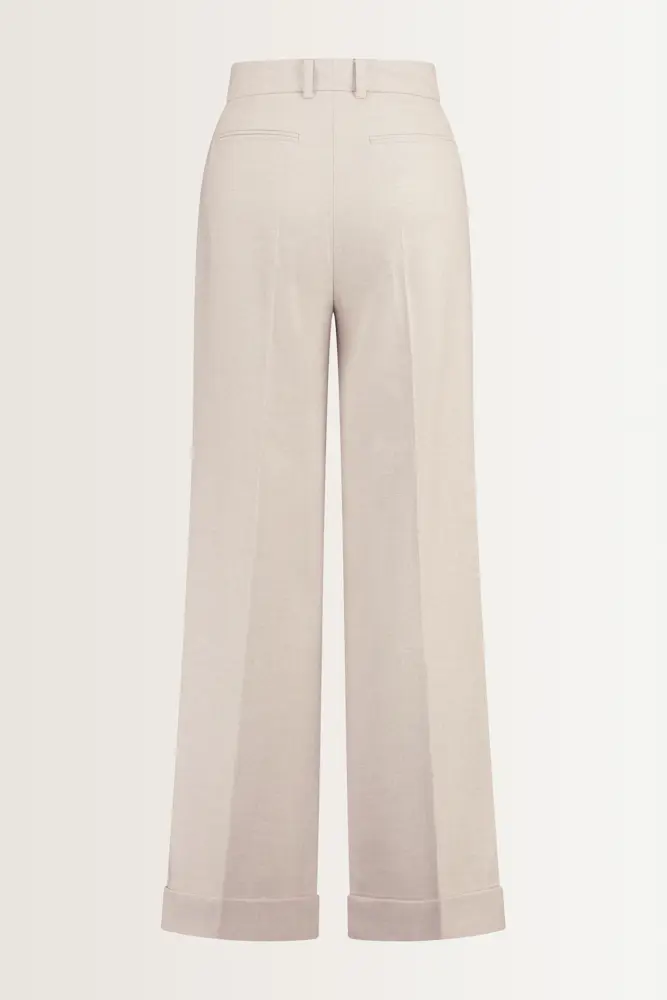 Pantalon van flanellen stretchmix