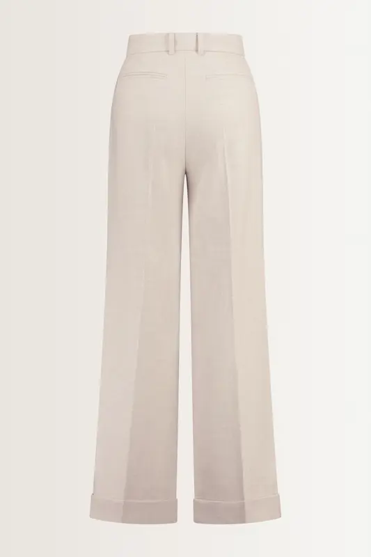 Pantalon van flanellen stretchmix