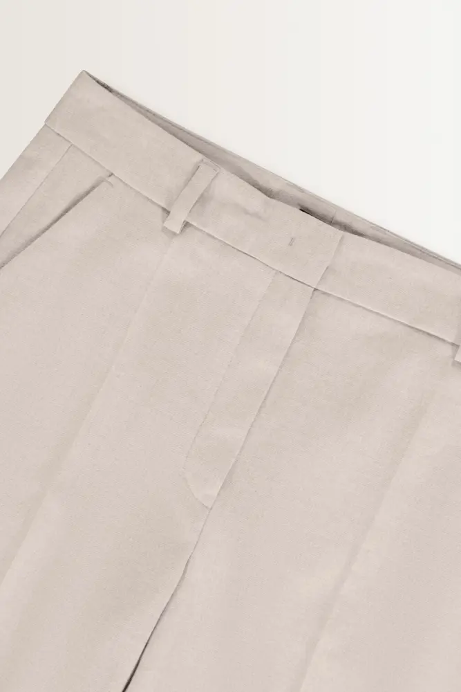 Pantalon van flanellen stretchmix
