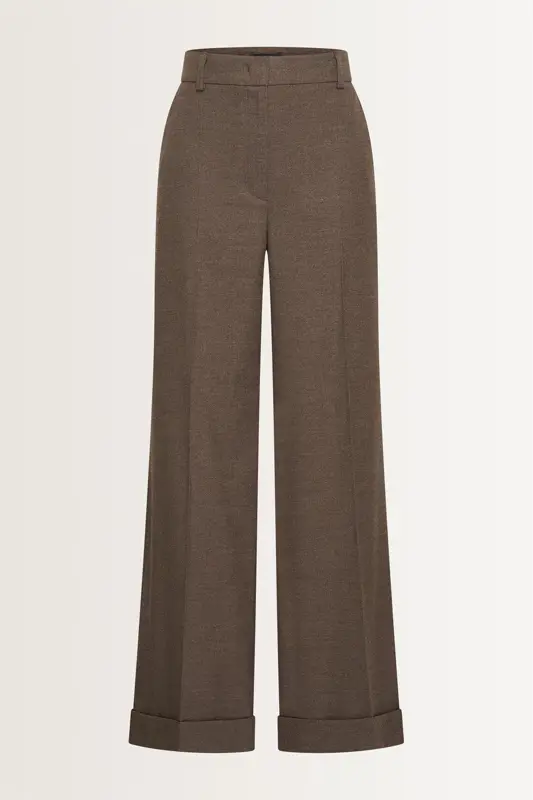 Pantalon van flanellen stretchmix