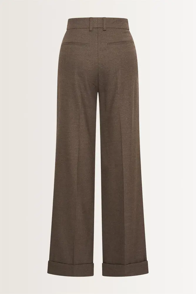 Pantalon van flanellen stretchmix