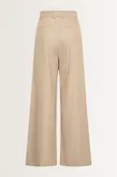 Wijde pantalon van flanellen mix