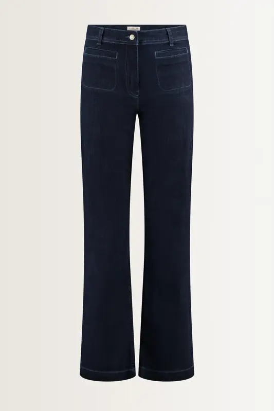 Bootcut jeans met opgestikte voorzakken