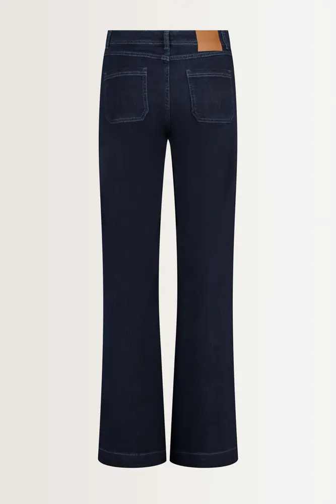 Bootcut jeans met opgestikte voorzakken