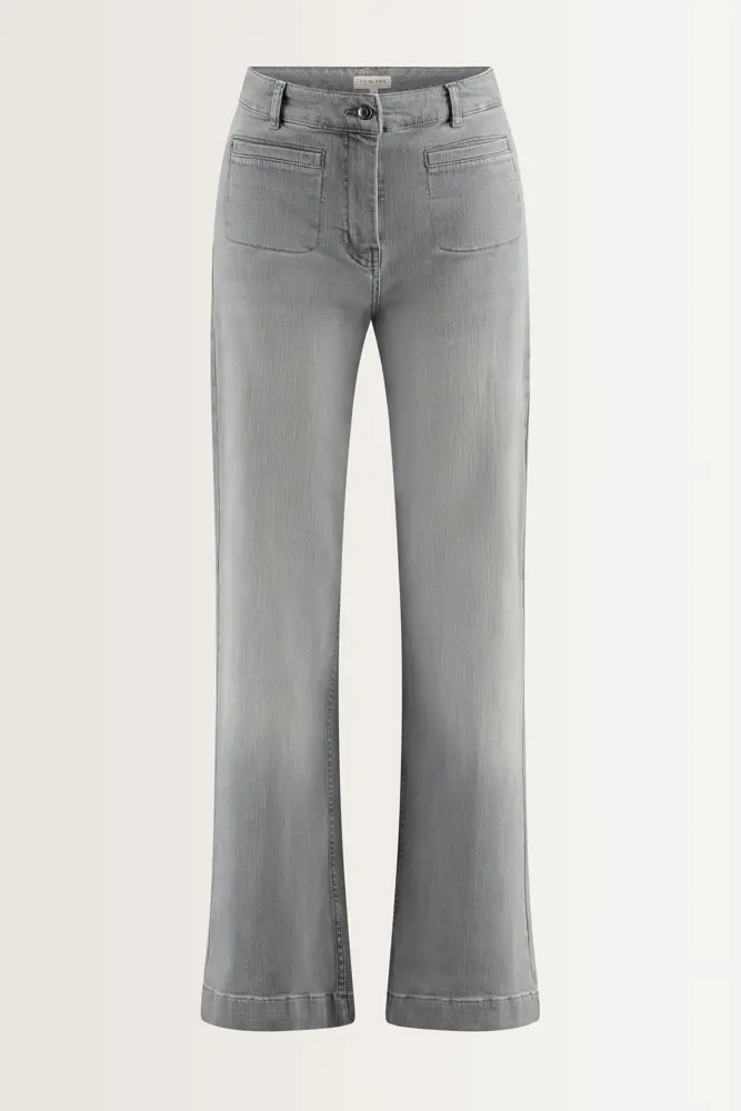 Bootcut jeans met opgestikte voorzakken