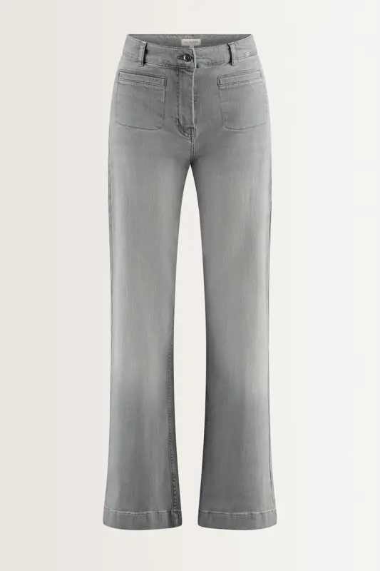 Bootcut jeans met opgestikte voorzakken
