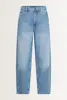 Relaxed fit barrel leg jeans