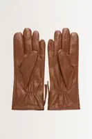Leren handschoenen met rits