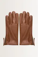 Leren handschoenen met rits