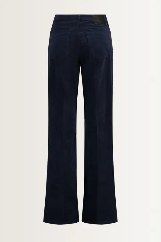 Flared velours broek