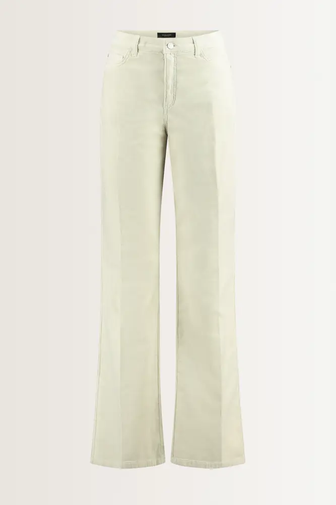 Flared velours broek