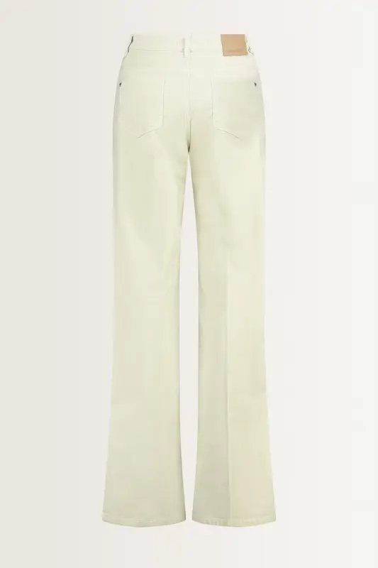 Flared velours broek