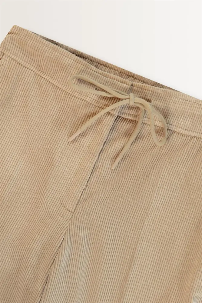 Corduroy broek met aantrekkoord