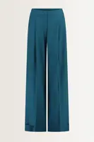 Wijde pantalon van wolmix