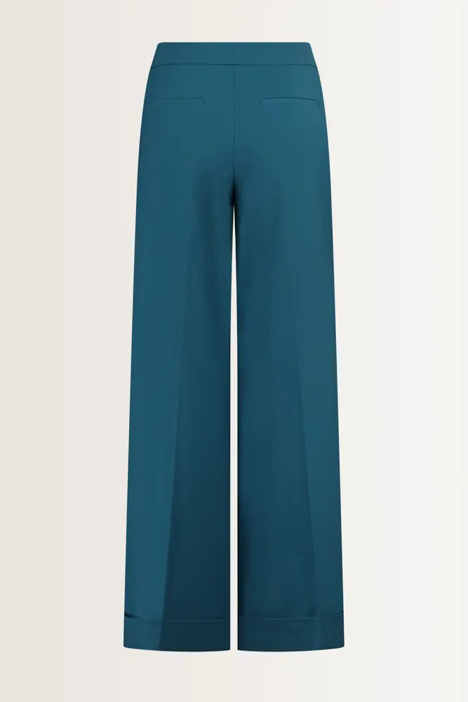 Wijde pantalon van wolmix