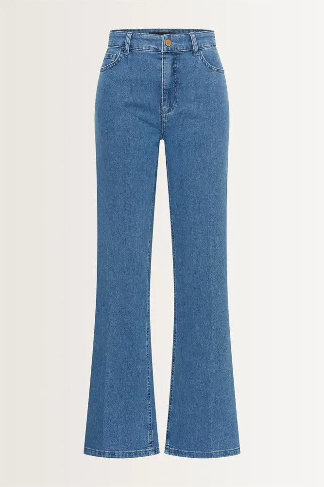 High waist wide leg jeans