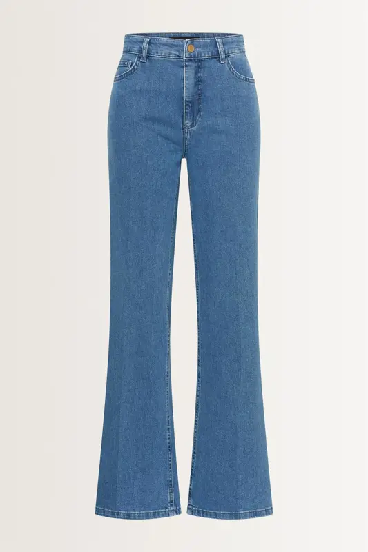 High waist wide leg jeans