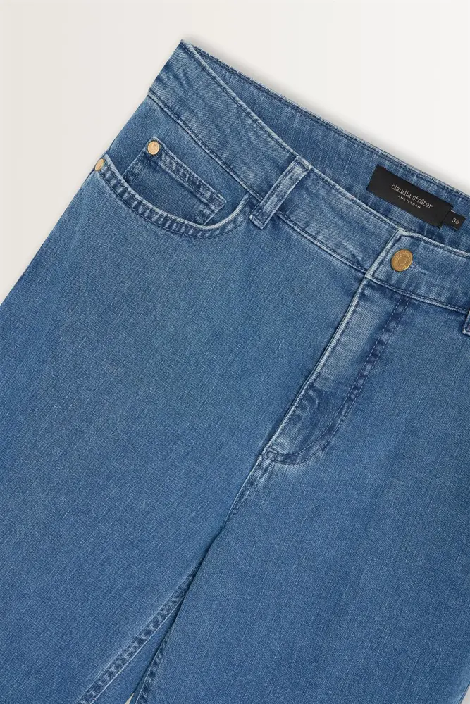High waist wide leg jeans