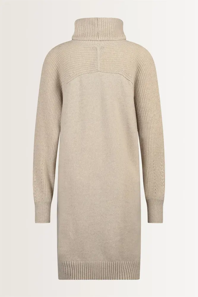 Wolblend jurk met colkraag