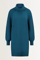 Wolblend jurk met colkraag