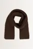 Grofgebreide shawl van wolmix