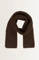 Grofgebreide shawl van wolmix