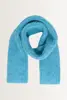 Grofgebreide shawl van wolmix