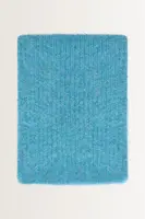 Grofgebreide shawl van wolmix