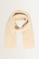 Grofgebreide shawl van wolmix