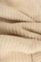 Grofgebreide shawl van wolmix