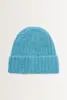 Wolblend beanie met omslag
