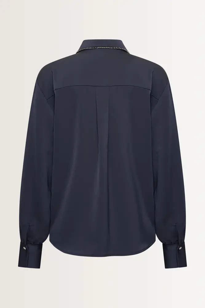 Satijnen blouse met beading