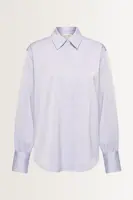 Satijnen blouse met ballonmouwen