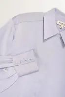 Satijnen blouse met ballonmouwen