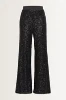 Wide leg paillettenbroek