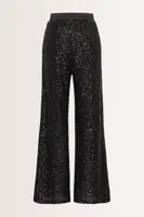 Wide leg paillettenbroek