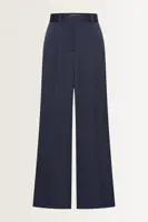 Satijnen pantalon met wide leg