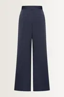 Satijnen pantalon met wide leg
