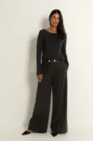 Wide-leg pantalon met ceintuur