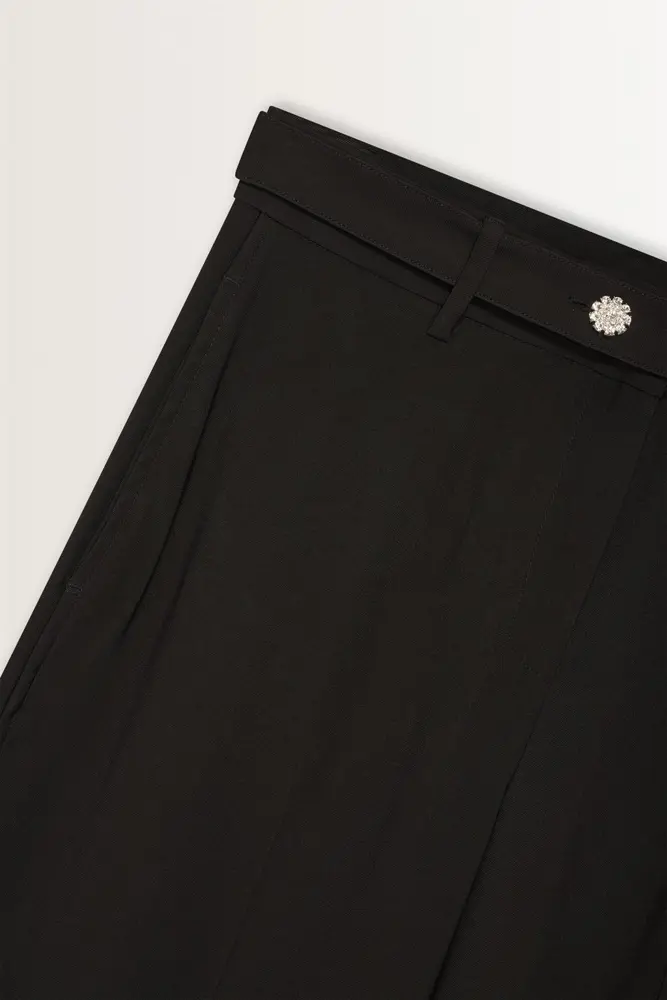 Wide-leg pantalon met ceintuur