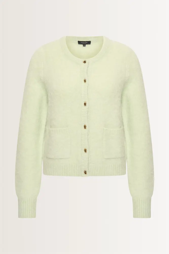 Brushed alpaca vest