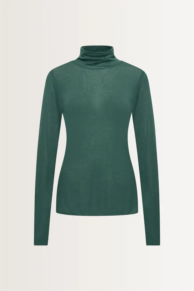Turtleneck top in cashmeremix