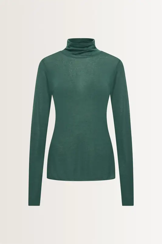 Turtleneck top in cashmeremix