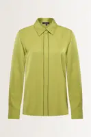 Satijnen blouse met sierbies