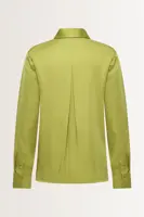 Satijnen blouse met sierbies