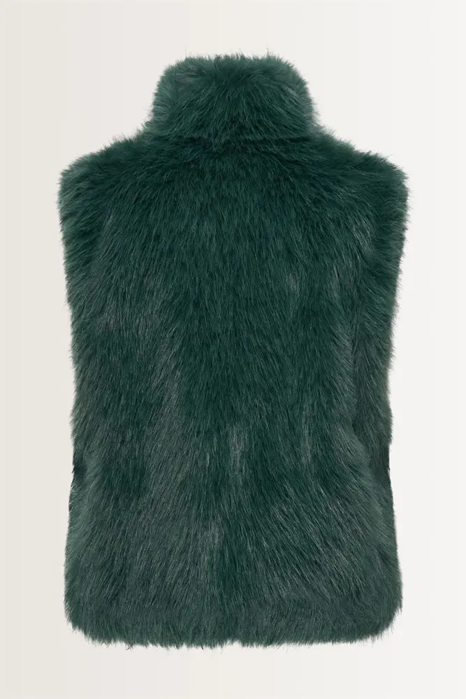 Fake fur bodywarmer