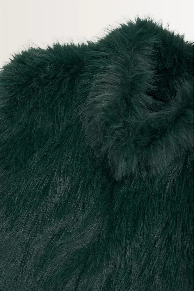 Fake fur bodywarmer