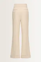 Flared pantalon in melangestof