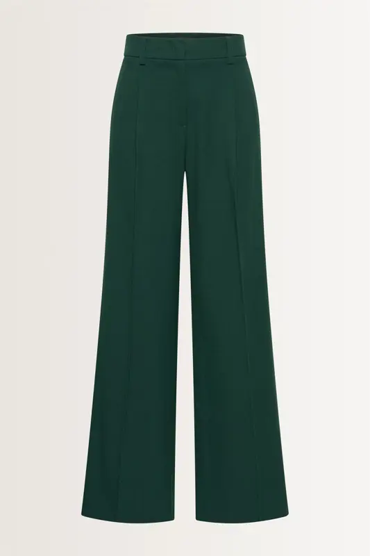 Coolwool pantalon met persvouw